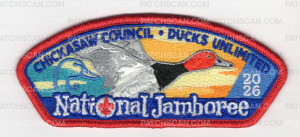 Patch Scan of Chickasaw Council 2026 Jamboree (CSP-Red)