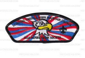 Patch Scan of Hawk Mountain Council 2026 Herbie Hawk Society 