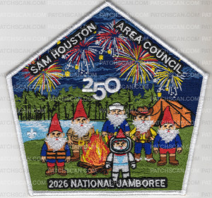 Patch Scan of Sam Houston Area Council Jamboree 2026 (Center) White