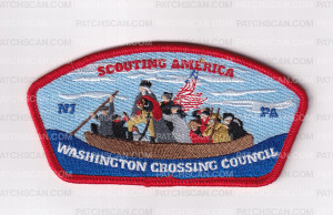 Patch Scan of Washington Crossing Council - Scouting America - CSP