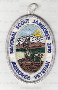 Patch Scan of X141582E NATIONAL SCOUT JAMBOREE 2010 (Silver grey w/ loop)