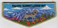 Pacific Summit Lodge 47 Gold Mylar Golden Empire Council #47