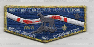 Patch Scan of HNEC JAMBOREE 2025 GOLD LODGE FLAP