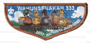 Patch Scan of Wahunsenakah 333 2017 National Jamboree Flap