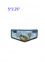 Kuskitannee Lodge NOAC 2024 Flap (blue) Moraine Trails Council #500