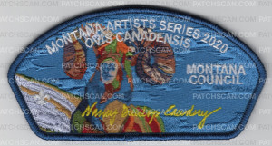 Patch Scan of Montana Artist Series 2020 CSP Montana Council