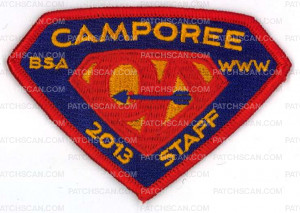 Patch Scan of X165202B PONY EXPRESS DISTRICT CAMPOREE 2013 STAFF