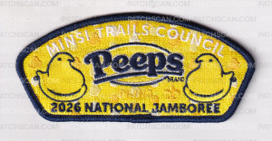 Patch Scan of Minsi Trails Peeps Jamboree 5 Piece Set