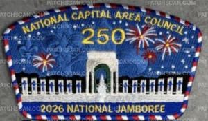 Patch Scan of National Capital Area Council 2026 National Jamboree Contingent Patch Set
