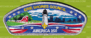 Patch Scan of Erie Shores Council America 250 CSP (Silver)