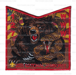 Patch Scan of Cahuilla 127 2026 National Jamboree pocket patch