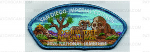 Patch Scan of 2026 National Jamboree CSP Joshua Tree (PO 103160)