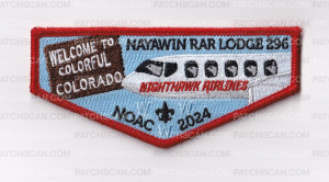 Patch Scan of Nayawin Rar Lodge NOAC Fundraiser Flap