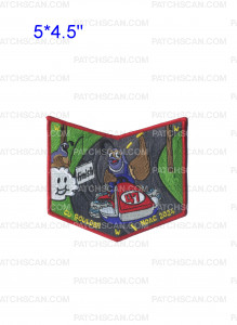 Patch Scan of Amangi Nacha Lodge NOAC 2024 Red (Bottom Piece)