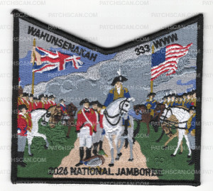 Patch Scan of Wahunsenakah 333 2026 National Jamboree pocket patch