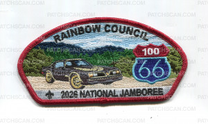 Patch Scan of Rainbow Council 2026 NJ black car JSP red bdr