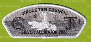 Patch Scan of Circle Ten Council Silver Alligator 2026