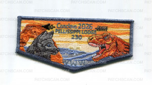 Patch Scan of Pellissippi 230 Conclave 2026 Dino flap