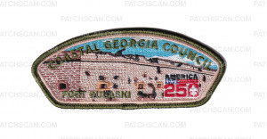 Patch Scan of Coastal Georgia Council 250 Set - Historic Bases (CSP-Fort Pulaski)