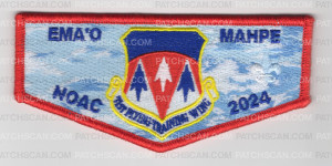 Patch Scan of Ema'O Mahpe NOAC 2024 71st Wing flap red border