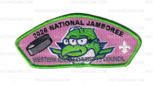 Patch Scan of WMC National Jamboree Contingent 2026(Bird w/ 3 eyes CSP-Green)
