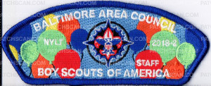 Patch Scan of Baltimore Area Council Balloons NYLT 2018-2