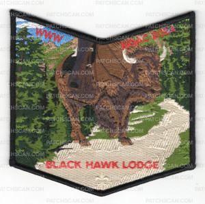 Patch Scan of Black Hawk Lodge NOAC 2024 (Pocket Piece)