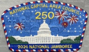 Patch Scan of National Capital Area Council 2026 National Jamboree Contingent Patch Set