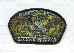 Patch Scan of Dan Beard Council 2026 Jamboree(CSP/Jack Rabbit)
