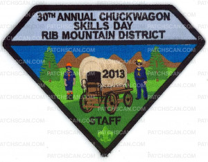 Patch Scan of X168771B 30TH ANNUAL CHUCKWAGON SKILLS DAY STAFF