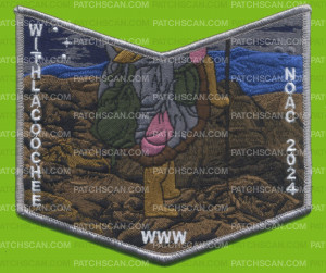 Patch Scan of Withlacoochee NOAC 2024 pocket patch night scene