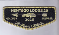 Netego Gold FIsh Member 2026 Flap Del-Mar-Va Council #81