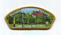 Pathway to Adventure Council Camp Frank Betz CSP gold metallic border Pathway to Adventure Council #