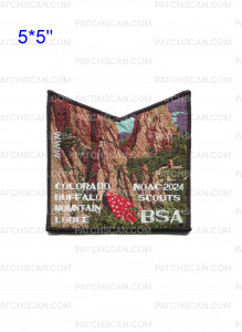 Patch Scan of Buffalo Mountain Lodge NOAC 2024 Garden of the Gods pocket patch