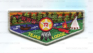 Patch Scan of Tejas Lodge Ordeal Flap (Red Border) 