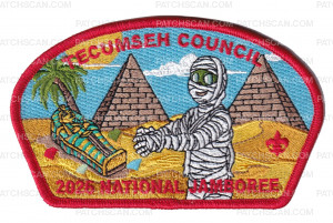 Patch Scan of Tecumseh Council 2026 Jamboree (Mummy)