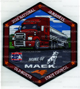 Patch Scan of 2026 National Jamboree Mack Trucks Center Piece (PO 103913)