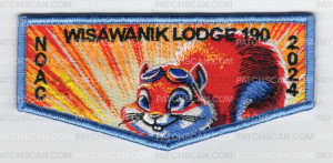 Patch Scan of Wisawanik 190 NOAC 2024 flap blue border