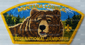 Patch Scan of Montana Council 2026 National Jamboree JSP bear