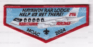 Patch Scan of Nayawin Rar Lodge NOAC Fundraiser Flap