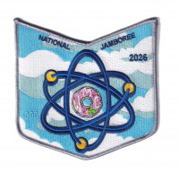 WMC National Jamboree Contingent 2026(Doughnut Bottom Pocket-Silver)(Ghosted #) Western Massachusetts Council #234