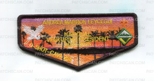 Patch Scan of O-Shot-Caw Nat. Venturing President Andrea Marron Leycegui flap