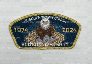 Patch Scan of SUSQUEHANNA COUNCIL 50TH ANNIVERSARY CSP	