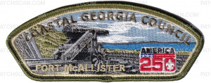 Patch Scan of Coastal Georgia Council 250 Set - Historic Bases (CSP-Fort McAllister)