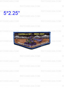 Patch Scan of Cahuilla 127 NOAC 2024 flap green & purple snake