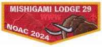 MISHIGAMI NOAC 2024 CHEEZIT FLAP Michigan Crossroads Council #780