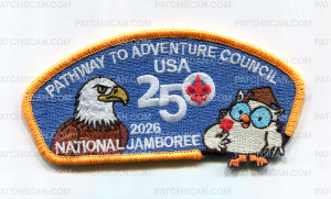 Patch Scan of Pathway to Aventure Council 2026 NJ 250 JSP gold border