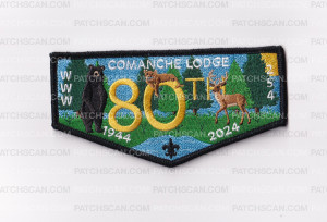 Patch Scan of COMANCHE LODGE 80TH ANNIV OA FLAP