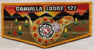 Patch Scan of Cahuilla Lodge 127 pocket flap - 100th Logo