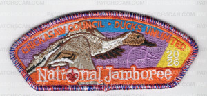Patch Scan of Chickasaw Council 2026 Jamboree (CSP-Dark Brown) Metallic